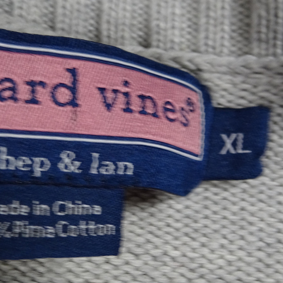 Men's Vineyard Vines Gray Sweater Size X-Large - Picture 5 of 6
